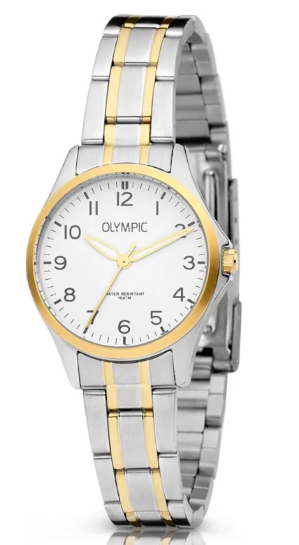 Dit Olympic horloge heeft een kast gemaakt van Roestvrijstaal met een diameter van 29 mm en is voorzien van een metalen band. In de kast bevindt zich een Miyota kwaliteitsuurwerk en is afgewerkt met Mineraalglas.